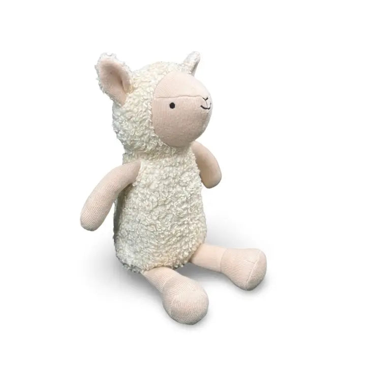 Luna Wooly Lamb Sherpa Knit Stuffed Animal Soft Toy Organic