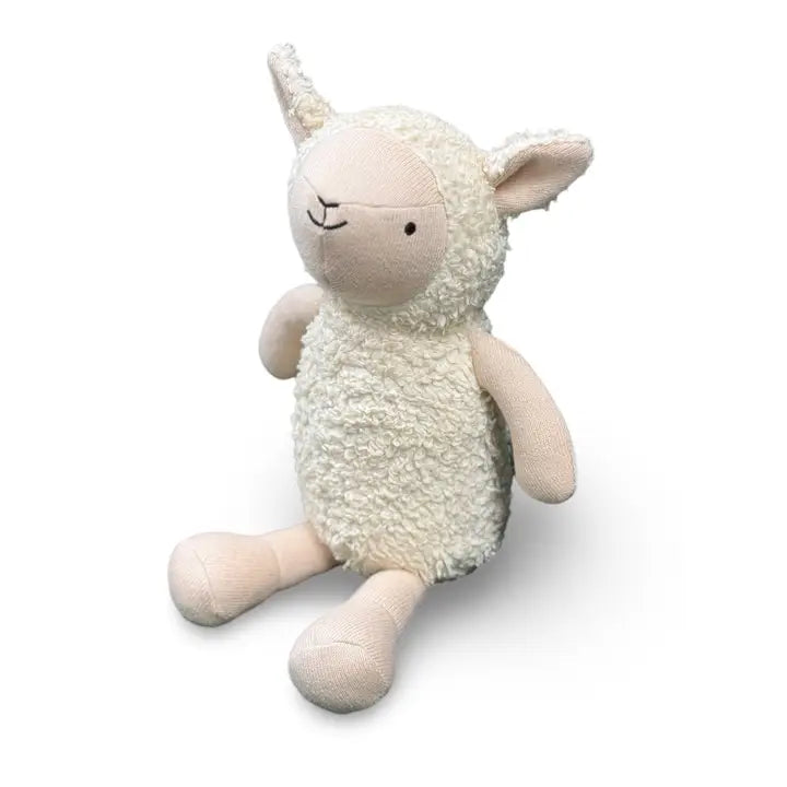 Luna Wooly Lamb Sherpa Knit Stuffed Animal Soft Toy Organic