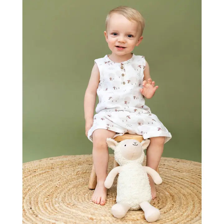Luna Wooly Lamb Sherpa Knit Stuffed Animal Soft Toy Organic