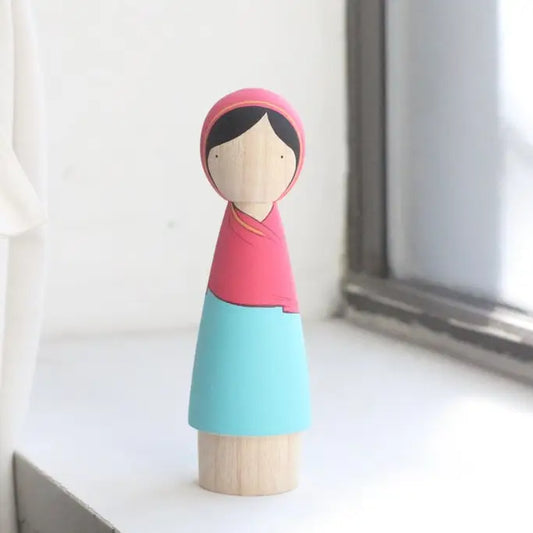Maya Collectible 7 Wooden Peg Doll