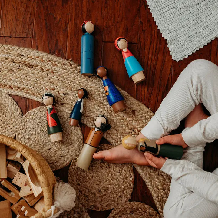 Maya Collectible 7 Wooden Peg Doll