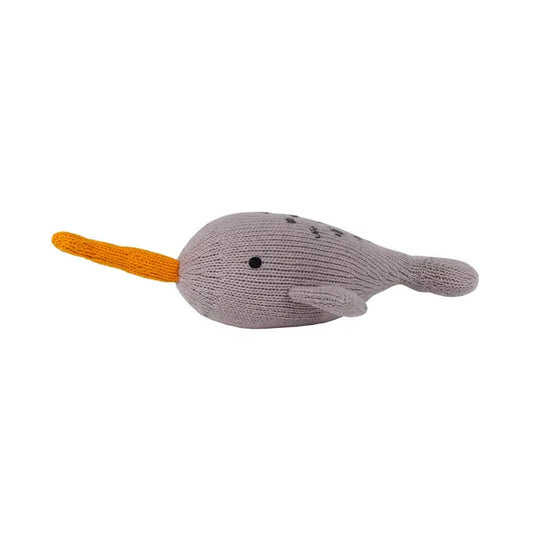 Handmade Knit Narwhal Toy