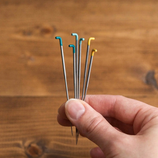 #36T, #38T, #40T - Variety Pack of 6 Color Coded Regular Triangular Needle Felting Needles