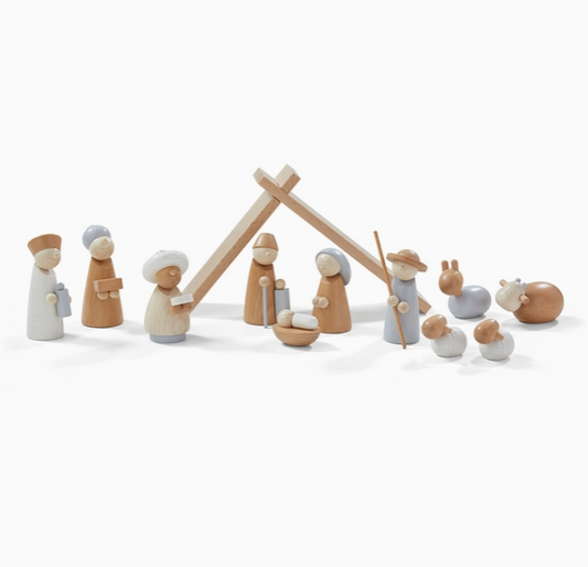HABA Nativity Set 12 Piece Wooden Playset (Made in Germany)