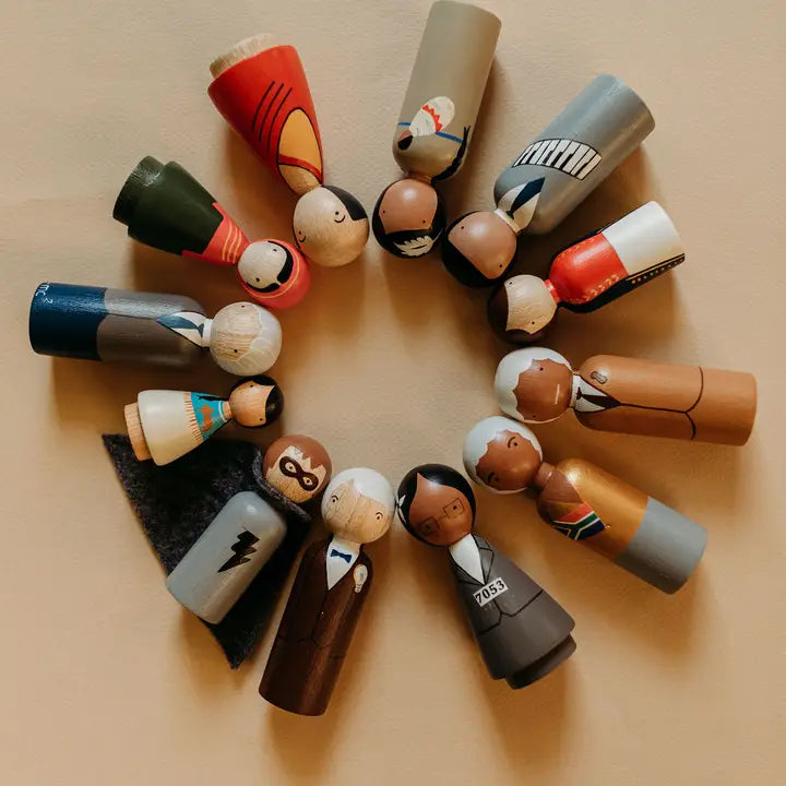 The Peace Makers Wooden Peg Dolls