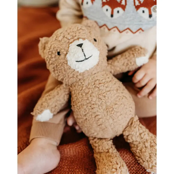 Peanut Lil Bear Sherpa Knit Stuffed Soft Toy (Organic)