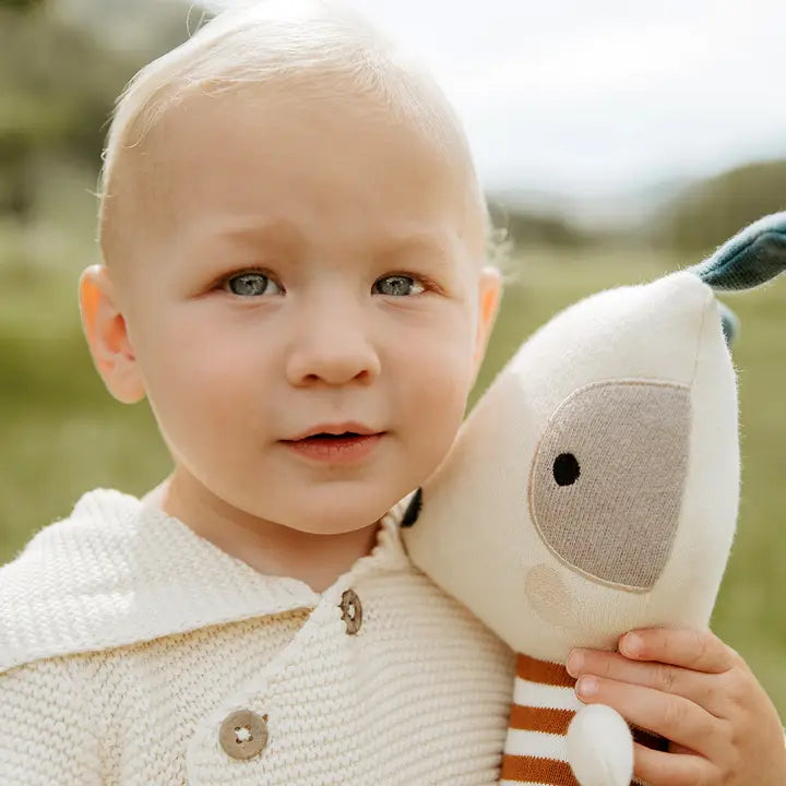 Phillipe Dog Organic Cotton Stuffed Animal Baby Kid Toy