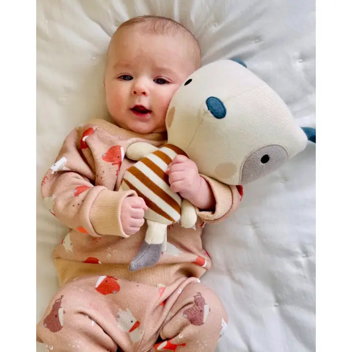 Phillipe Dog Organic Cotton Stuffed Animal Baby Kid Toy