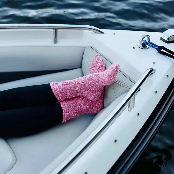 Ragg Socks - Rose | Sustainably Made in the USA