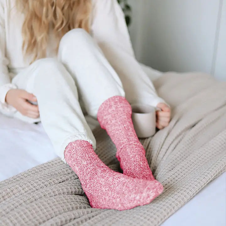 Ragg Socks - Rose | Sustainably Made in the USA