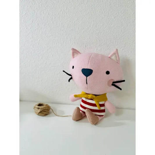 Remi Cat Organic Cotton Stuffed Animal Baby Kid Toy