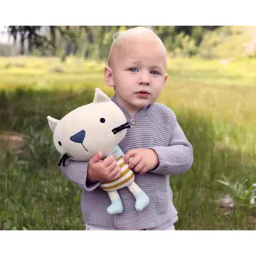 Remi Cat Organic Cotton Stuffed Animal Baby Kid Toy