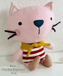 Remi Cat Organic Cotton Stuffed Animal Baby Kid Toy