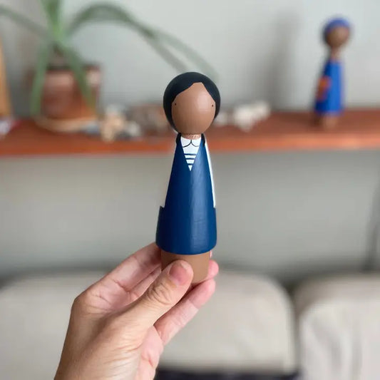 Ruby Bridges 5" Wooden Peg Doll