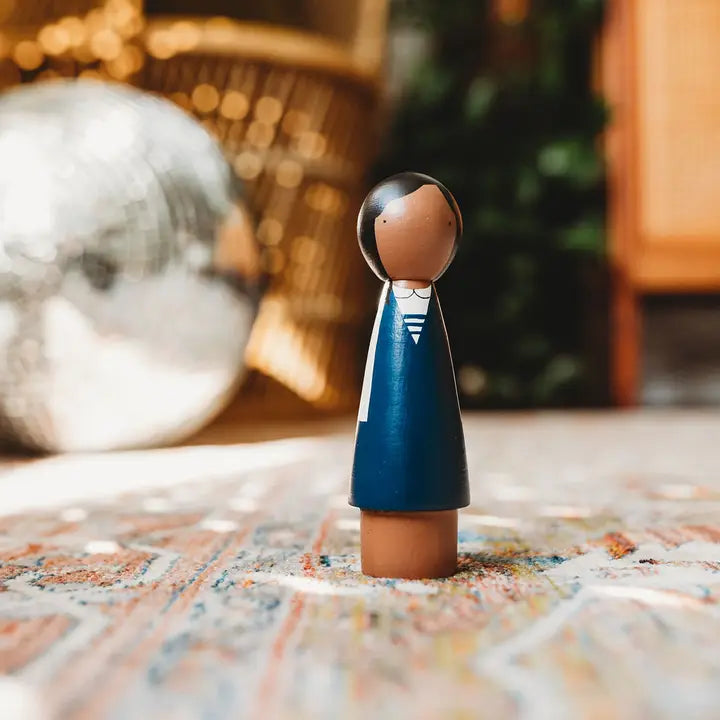 Ruby Bridges 5" Wooden Peg Doll