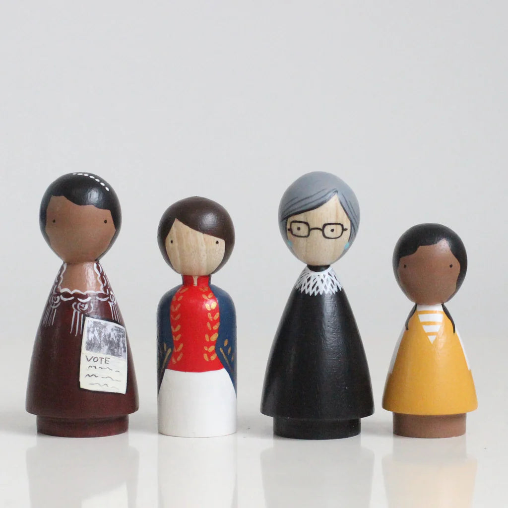 The Trailblazers Wooden Peg Dolls