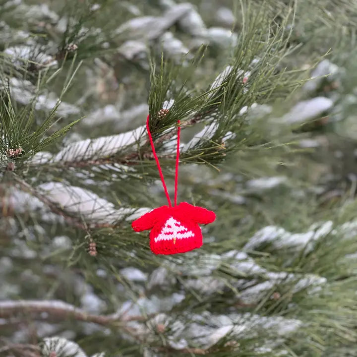 Set of 5 Mini Sweater Tree Variety Ornaments