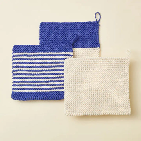 Beginner Knitting Kit - 3 Washcloths